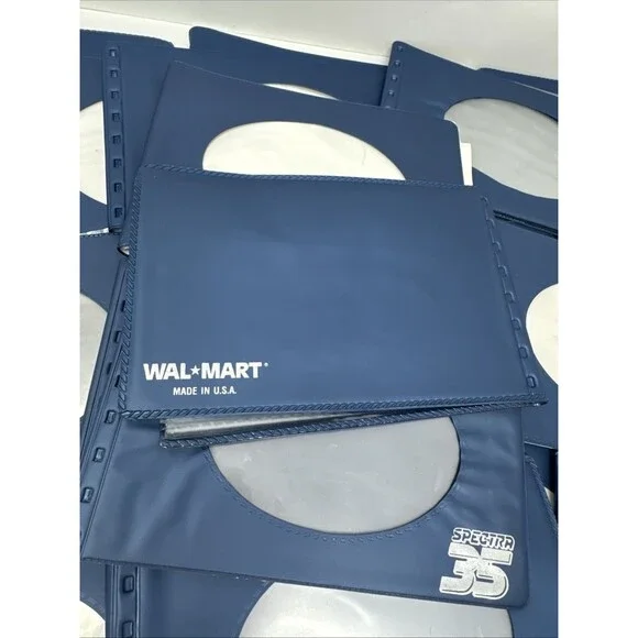 LOT OF 34 Vintage Walmart Spectra 35 Photo Albums Made In USA Mini 4x6 Blue - Picture 3 of 16